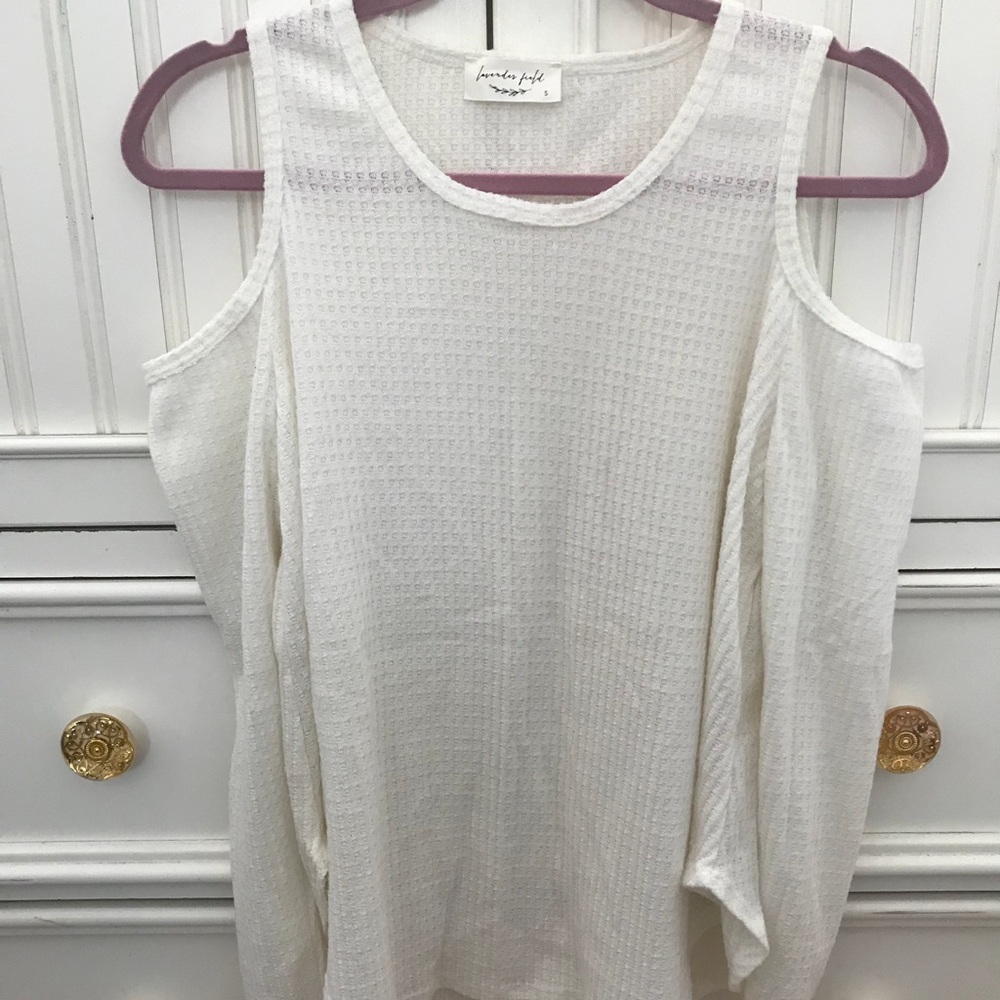 Cold Shoulder Thermal Long Sleeve Size Small